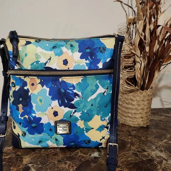 Dooney & Bourke Multicolor Floral Crossbody Bag GUC - Picture 8 of 14